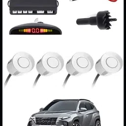 3a featuretail Universal 4 White Reverse Parking Sensor-AP25N127 Universal 4 White Reverse Parking Sensor-AP25N127 Parking Sensor image 1