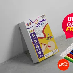 unitedmaama DIY Spinning Top Pain Painting Activity Kit | Birthday Gift Eco-Friendly Game Gag Toy image 3