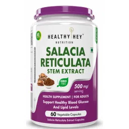HealthyHey Nutrition Salacia Reticulata Bark Extract - 500mg per serving - 60 Vegetable Capsules-image-29