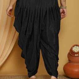letsdressup Solid Pure Crepe Women Harem Pants image 4