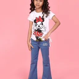 V-Mart Girls Graphic Printed Cotton T-shirt image 4