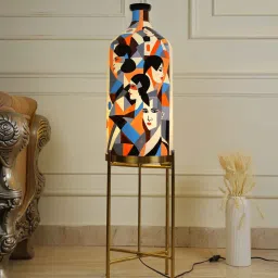 posh n plush Classy Countenance Floor Lamp with Foldable Metal Stand image 1