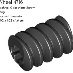 yellow tommy Technic Gear Worm Screw 4716 Compatible with all Building Blocks, 20 Pcs image 2