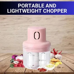 clairbell Chopper (Electric Rechargeable Chopper) for Kitchen Vegetable Garlic Onion E332 Electric Vegetable & Fruit Chopper-picture-20