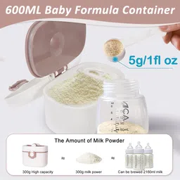 hasthip Travel Baby Milk Powder Container Spill Proof Dispenser - Food Grade Plastic image 4