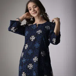 jaipur fashion Women Printed Viscose Rayon Straight Kurta image 4