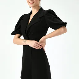 Women Bodycon Black Mini/Short Dress-image-9