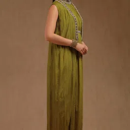 soch Women Ethnic Dress Light Green Ankle Length Dress image 2