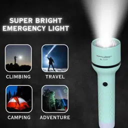 uzala 1177 Flash light Rechargeble Torch Multi colour 1m 2 hrs Torch Emergency Light image 4