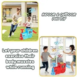 braintastic Train Flying Disc Launcher Toy for Kids image 4