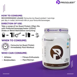 proquest Iso Quest Whey Protein Isolate|Low Fat 27g Protein|Added Probiotics & Digezyme® Whey Protein image 4