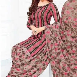surat honeyfashion Unstitched Crepe Salwar Suit Material Printed-picture-15