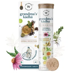 Wellbeing Nutrition Grandmas Kadha - Ayush Kwath Immunity Booster | Ayurvedic Kadha for Immunity, Cold, Cough, Sore Throat |Immunity Boosters for Adults (15 Effervescent Tablets)-image-10