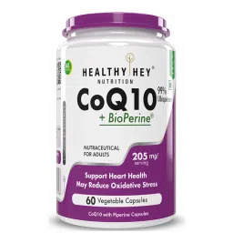 HealthyHey Nutrition CoQ 10 + Bioperine - 205mg/serving - 60 Vegetable Capsules-picture-11
