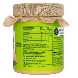 The Butternut Co. Cashew Butter Unsweetened 200g & Chocolate Hazelnut Spread Creamy 200 gm | Pack of 2 Combo image 3