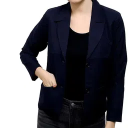 rawwarry Women Solid Single Breasted Formal Blazer-picture-16