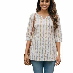 a1kart A- Line Printed Kurta, Churidar & Dupatta Set-picture-35