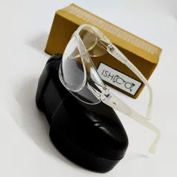 ishico Clear Lens,Lightweight Eyewear for Laboratory Eye Protection,Unisex (Men/Women) Safety Goggles, Protective Glasses, Safety Glasses Laboratory, Power Tool, Blowtorch, Welding, Wood-working Safety Goggle image 1