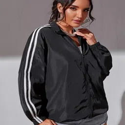 PERFECT PRODUCTIONS Solid Women Wind Cheater image 2