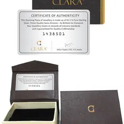 clara Good Luck Tortoise Sterling Silver Cubic Zirconia Platinum Plated Ring image 5