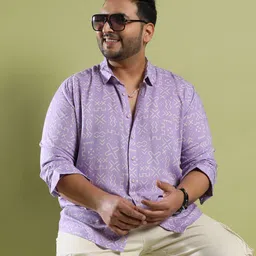 instafab plus Men Regular Fit Striped Spread Collar Casual Shirt-picture-17