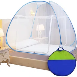 toyjoy Mosquito Net for Double Bed | King Size Foldable machardani Polyester Washable Infants Mosquito Net-picture-12