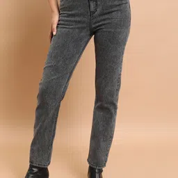 tokyo talkies Women Regular High Rise Dark Grey Jeans-picture-26