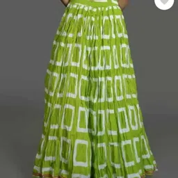 viloni Women Printed Flared Green Skirt-picture-25