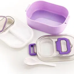 blink depot Leak-Proof 2-Tier Lunch Box with Detachable Partition & Cutlery 1 Containers Lunch Box image 3