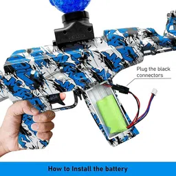 vikrida Electric Water Bead Toy Gun for Kids Eco-Friendly Outdoor Shooting Blaster Water Gun image 3