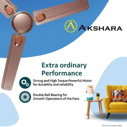 akshara fan SWIFT PINK METALLIC with 12 Months Warranty Ultra High Speed 1200 mm Ceiling Fan image 4