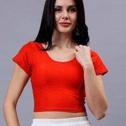 pt priyanka textiles Round Neck Women Blouse-picture-23