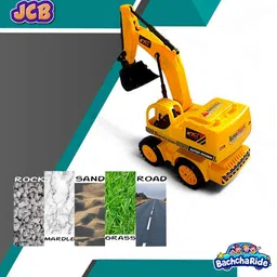 bachcharide Remote-Controlled JCB Digger Toy for Kids with Movable Shovel image 2