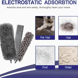 dearow Cleaning Mop with Long Rod, House Wall Cleaner Stick Products, Extendable Wet and Dry Duster image 2