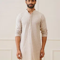 jompers Men Embroidered Pure Cotton Straight Kurta-picture-18
