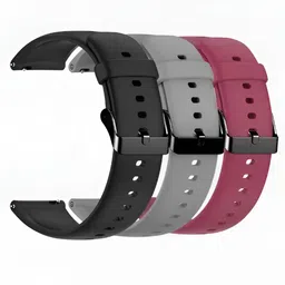 TooHype 22mm Replacement Combo 3 Soft Watch Strap Belt (Compatible Watch List In Photo) 22 mm Silicone Watch Strap-picture-19