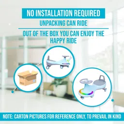 kidbitkart Musical With Lights Plasma Car Ride On For Kids,BabyCar,Ride On Magic Car Car Non Battery Operated Ride On image 3