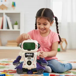 allsmilestoys Robot Toy for Kids 3+ | Interactive Musical Robot with Lights & 360° Rotation image 3