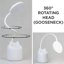 mogadget Work lamp for Desk/led Table lamp for Study with USB Charging and Mobile Holder Study Lamp image 5