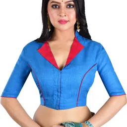 zuleka Band collar Women Blouse-picture-26