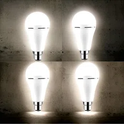 guggu Ujala (Emergency Bulb) 12W Rechargeable LED (Emergency Light)(Pack of 4)PH485 4 hrs Bulb Emergency Light image 1