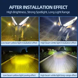 prtek 15W G15 Mini LED Dual-Lens Yellow/White Spot & Marker Light X242 Car Fancy Lights image 4