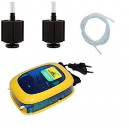 Jainsons Pet Products Aquarium Sponge Filter (SB-1330 (Pack of 2) & Double Nozzle Air Pump) Power Aquarium Filter-picture-10