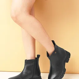 roadster RODW138-Black Boots For Women-picture-22