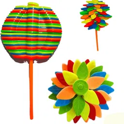 Colorful Candy Flower Toy Stick – Rotating Magic Leaf Spinner Toys for Kids-image-71