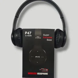 powertech P47 Wireless Bluetooth Headphones with Extra Bass and Foldable Design Bluetooth Headset-picture-46