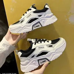 oxpeo Women/Girls Comfortable Running Shoes Party wear Design and Casual Lace Up look Sneakers For Women image 2