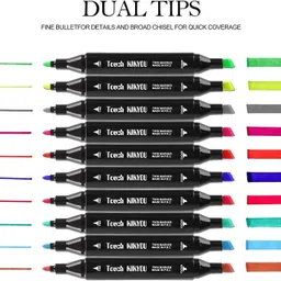 3d metro super store Marker Pen 48 PCS Drawing set Nib Sketch Pens image 4