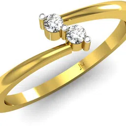 JEWEL HUB 18K Hallmarked Certified Diamond 18kt Yellow Gold ring-picture-37