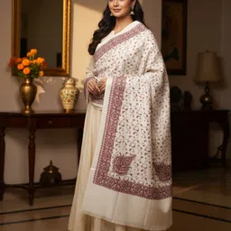 N NK Wool Printed Women, Men Shawl image 5